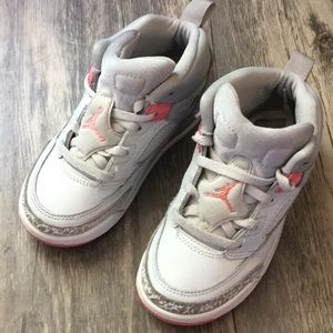 JORDAN TODDLER SPIZ'IKE (GREY | PINK)